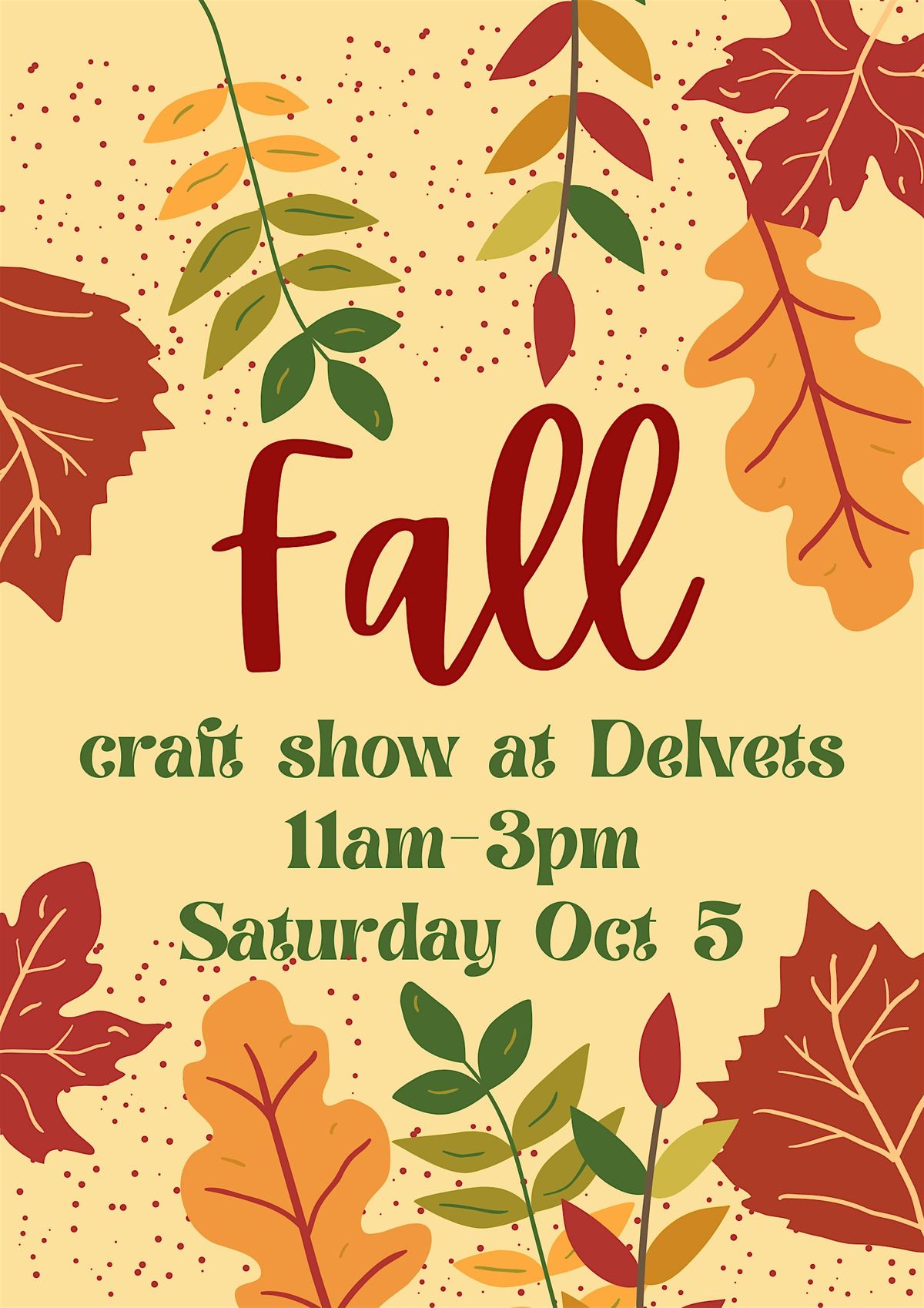 Fall Craft Show at Delvets