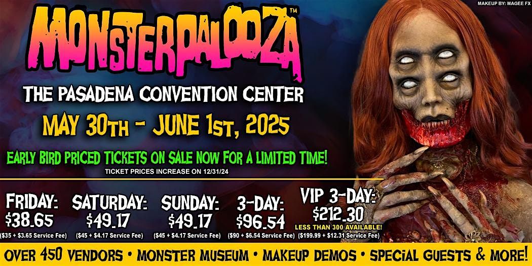 MONSTERPALOOZA - Pasadena  - 2025