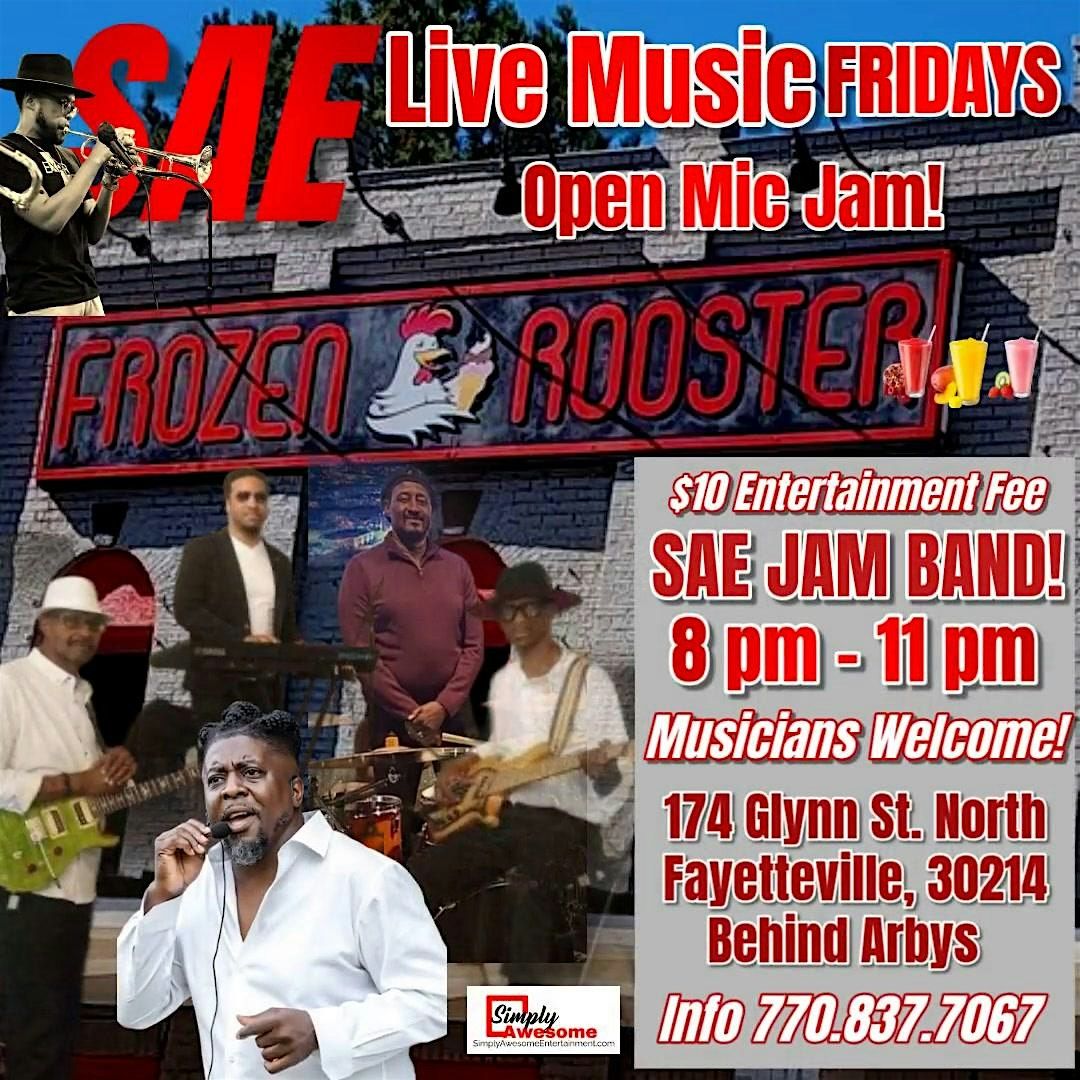 SAE Jam Band Friday Live Music Musicians Open Jam Fayetteville Frozen Roost