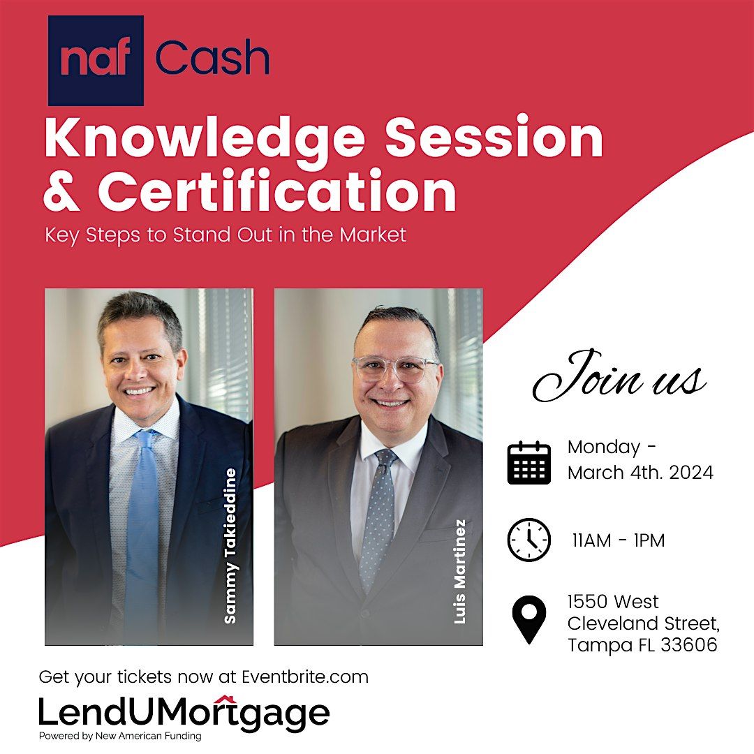 NAF Cash Session + Certification