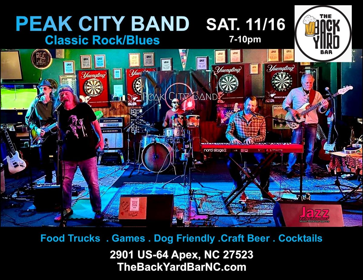 Peak City Band Live @ THE BACKYARD BAR