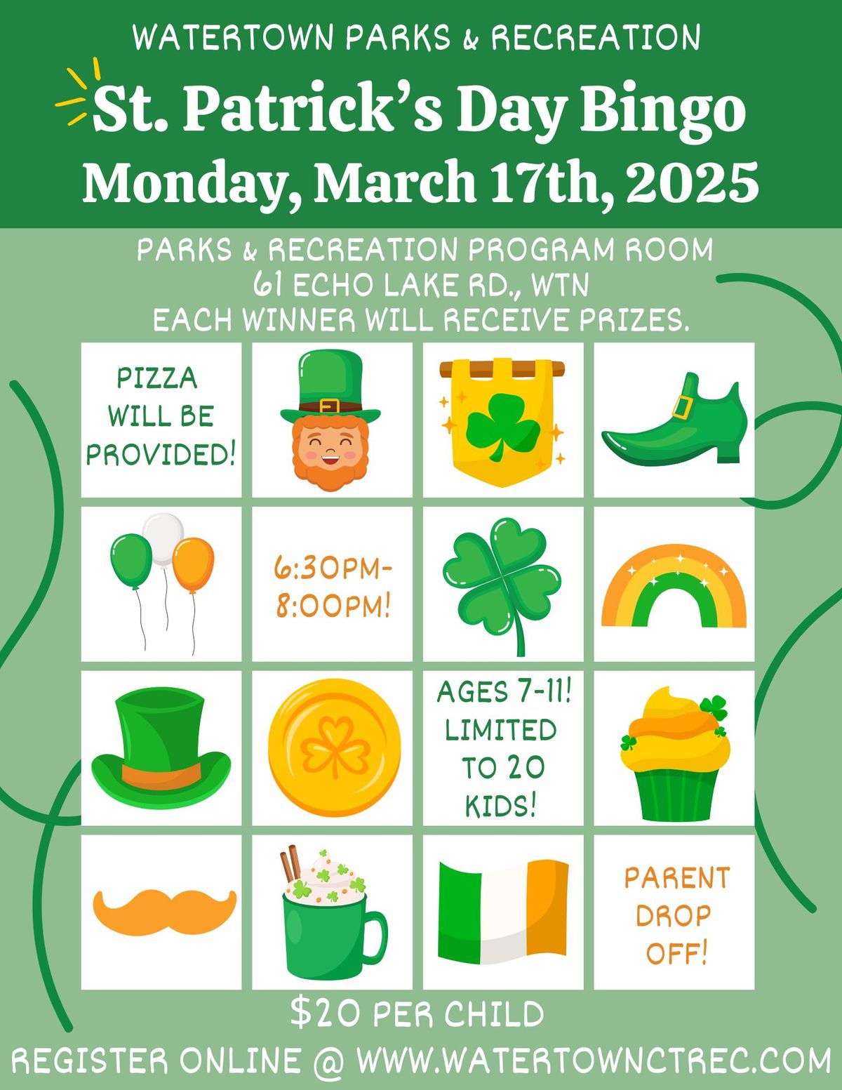 ST. PATRICKS DAY BINGO