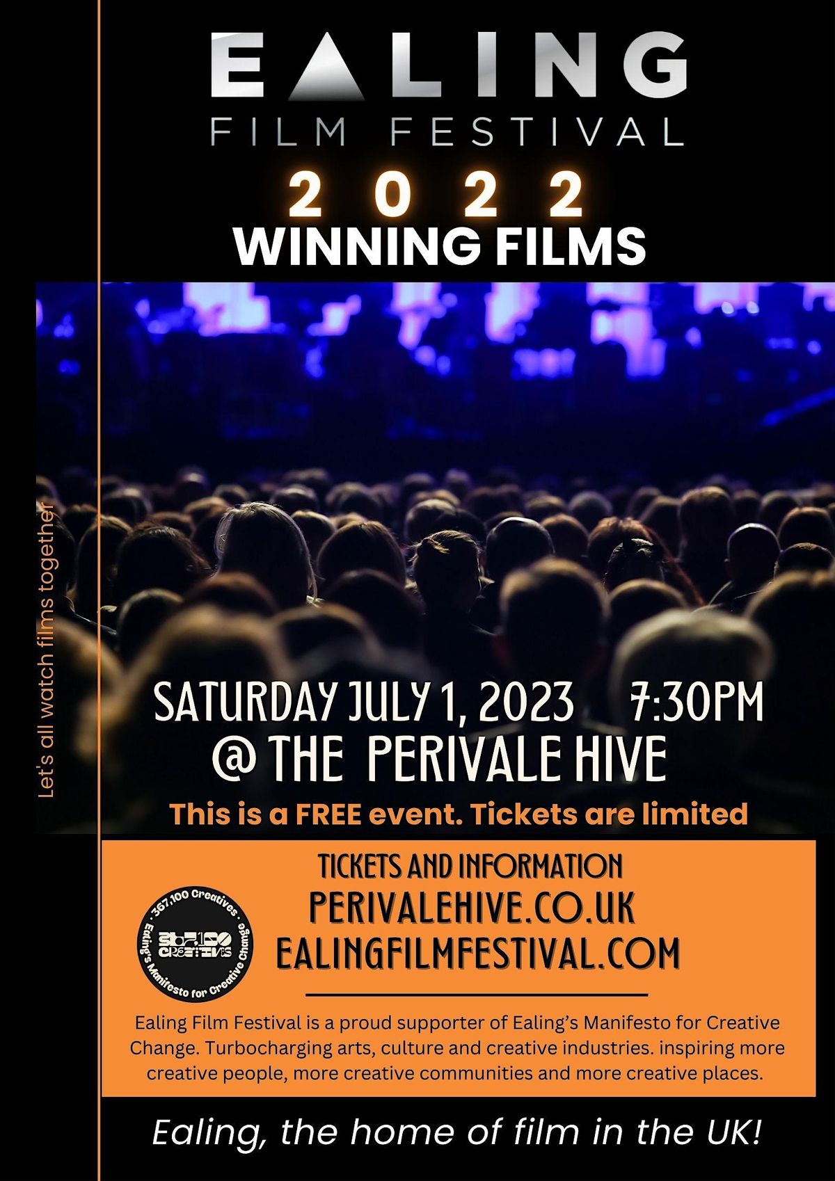 Ealing Film Festival at The Perivale Hive!