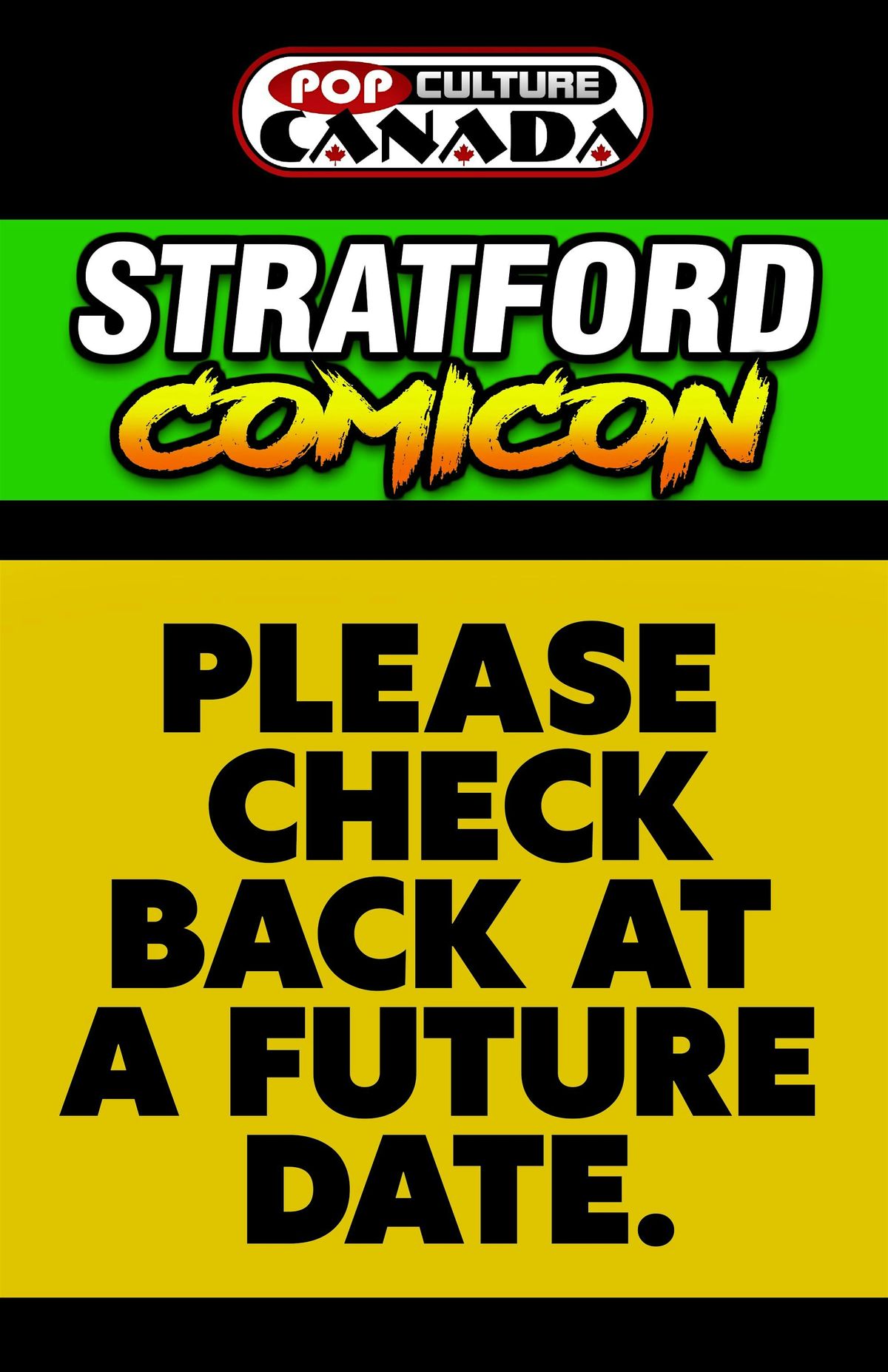 Stratford ComiCon : April 5th 2025  :  Comic Con