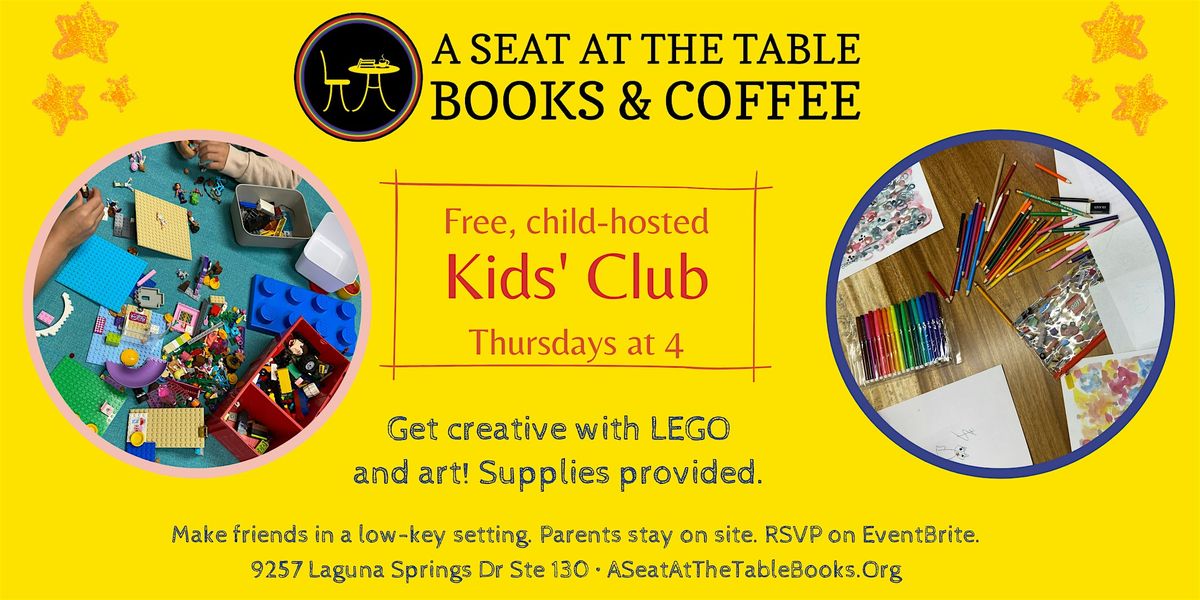 Kids' Club: Creativity with LEGO, Doodling, & New Friends