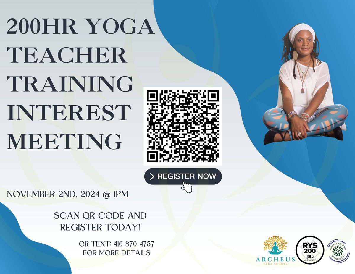 200HR Yoga Teacher Training Interest Meeting