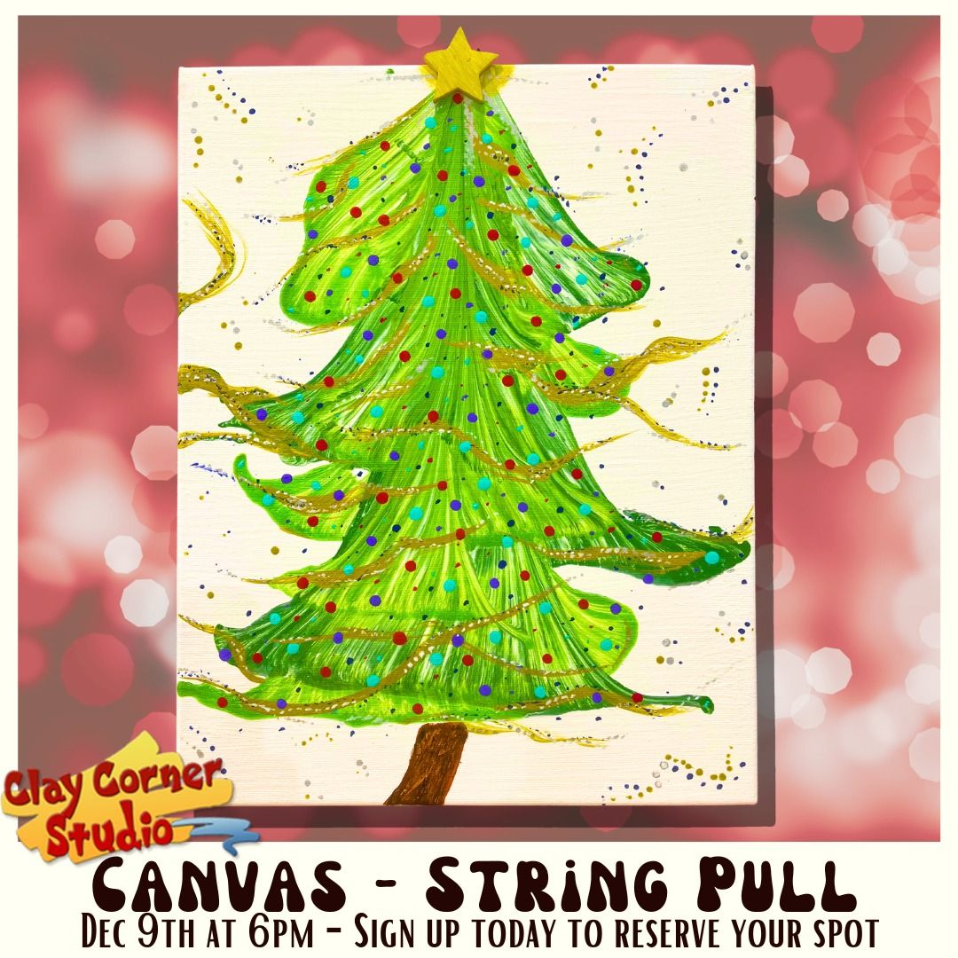 Canvas Class: Christmas Tree String Pulls