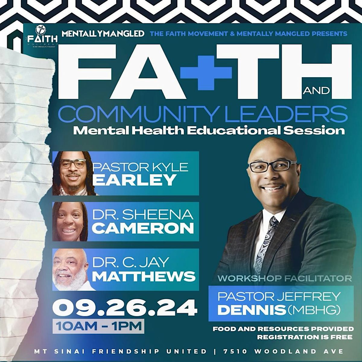 Faith and Community Leaders Mental Health Educational Session