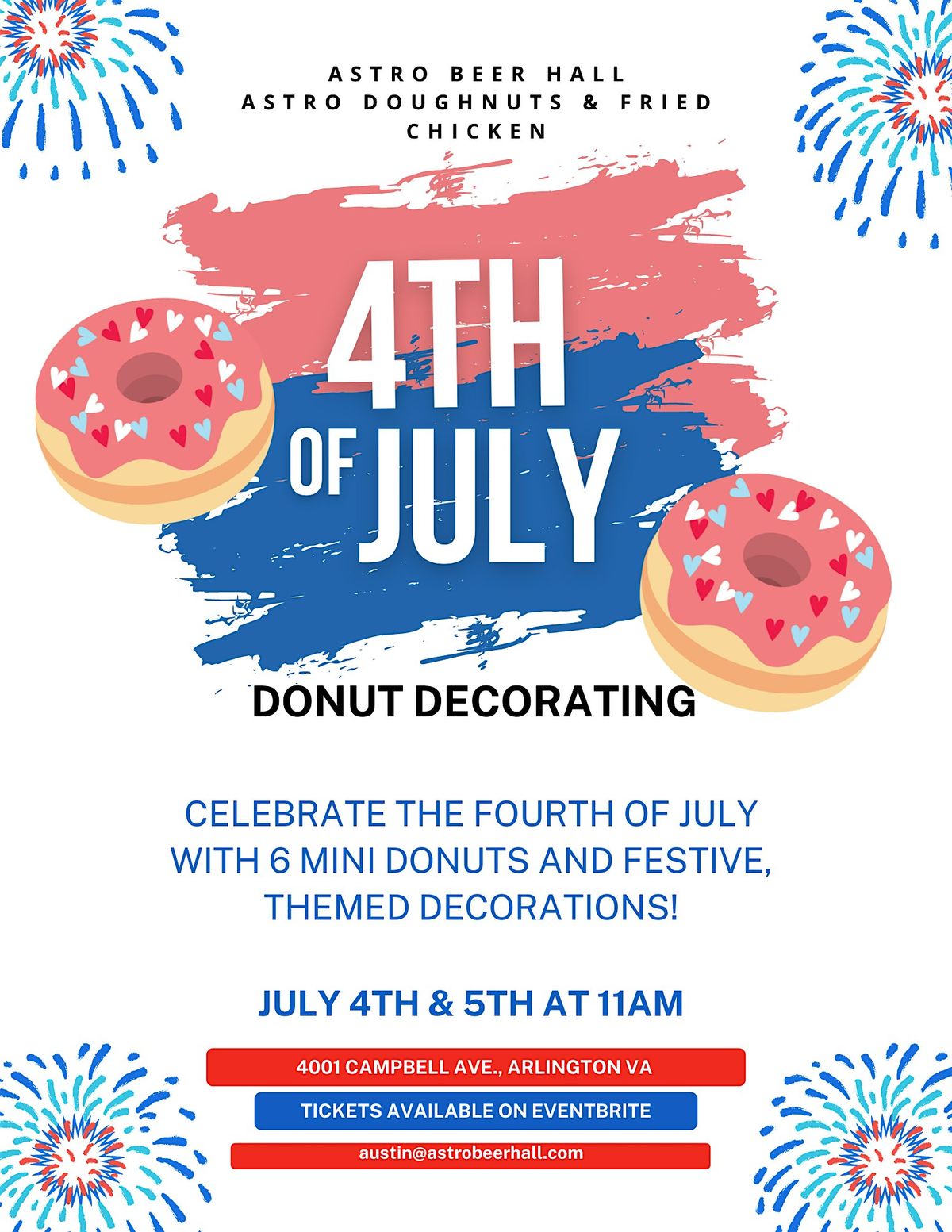 4th of July Donut Decorating
