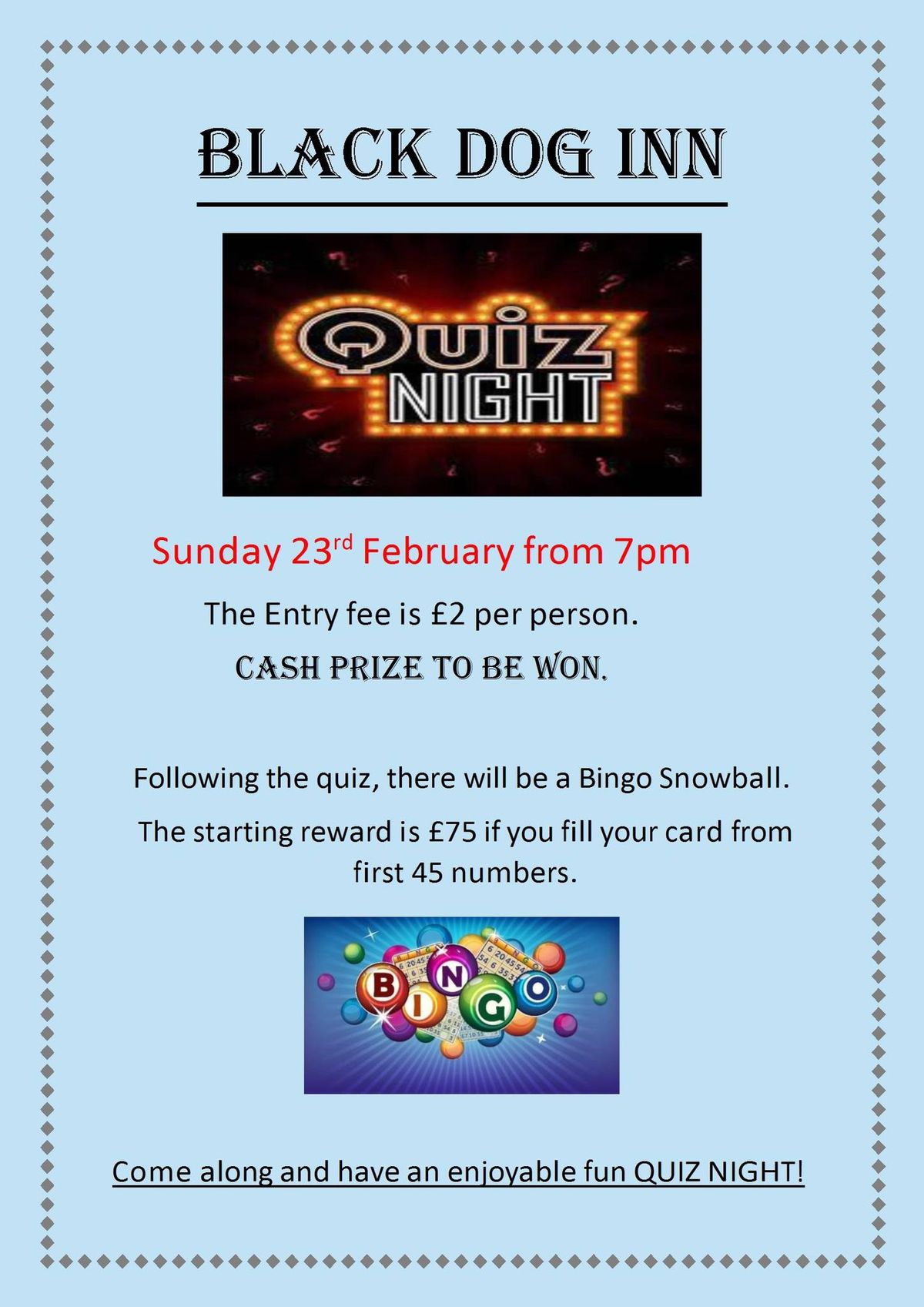 Quiz Night at The Locals Pub