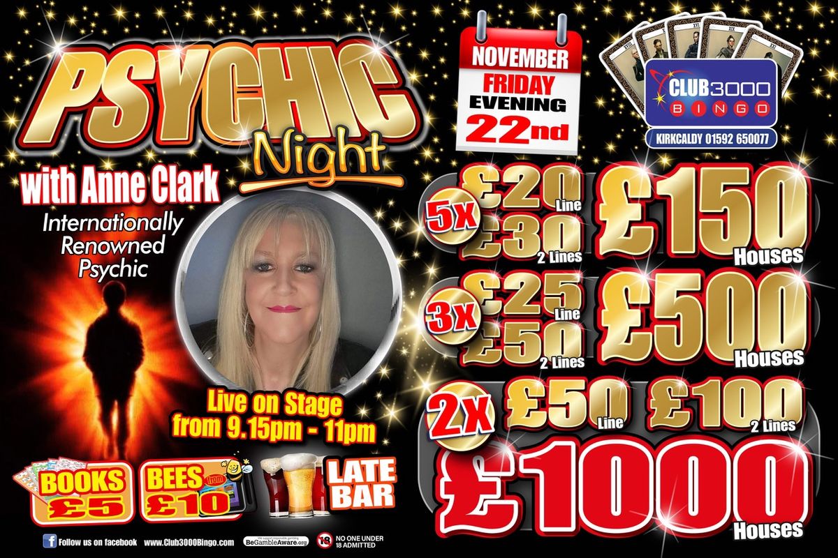 Psychic night with Anne Clark 