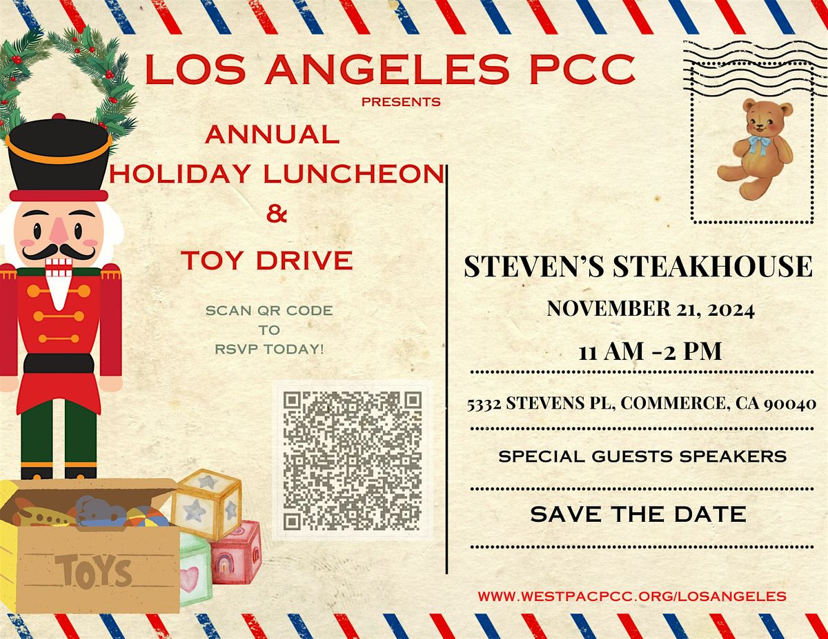 Los Angeles PCC Annual Holiday Luncheon & Toy Drive