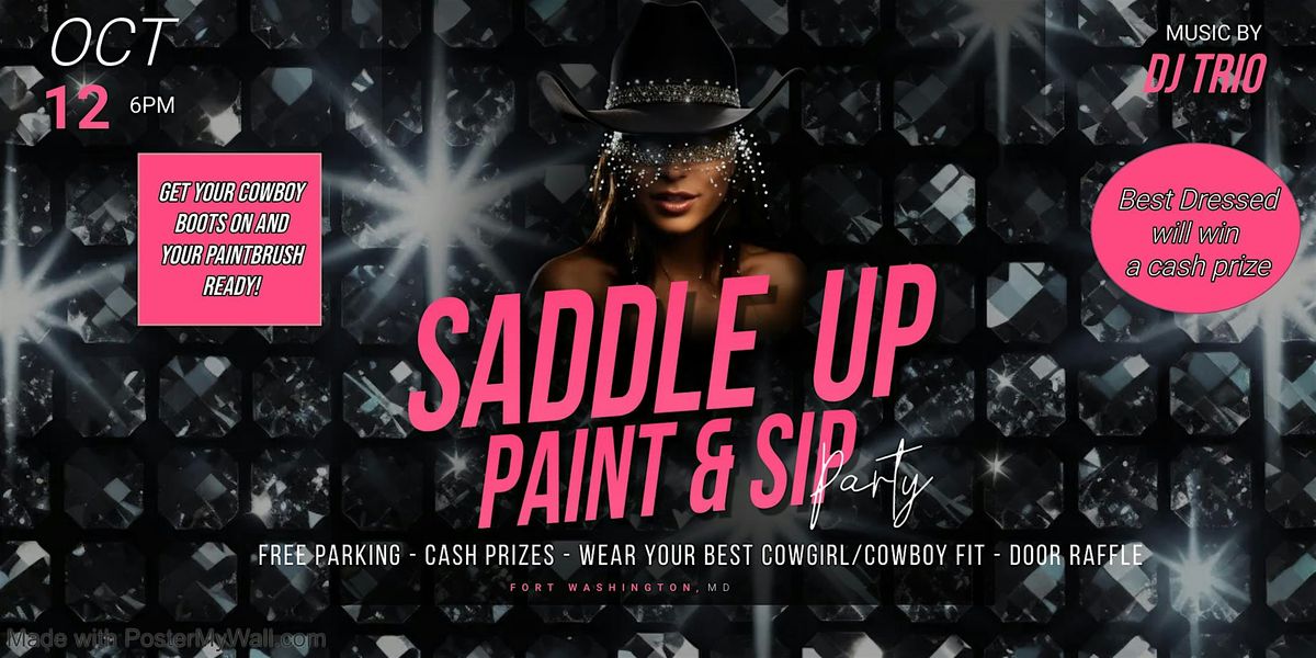 Saddle Up Paint & Sip Party