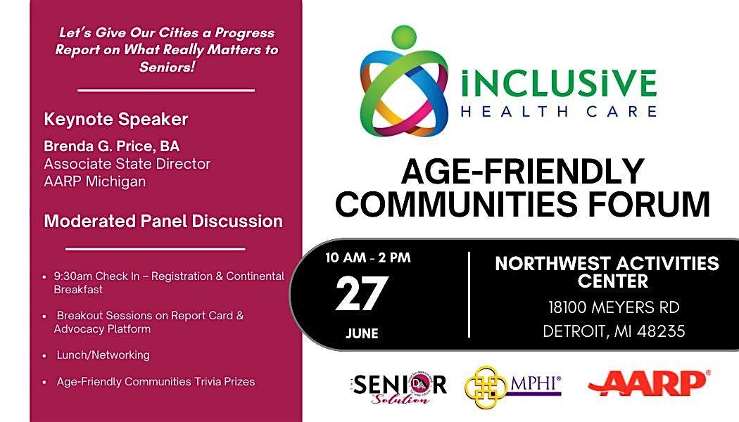 Age-friendly communities forum