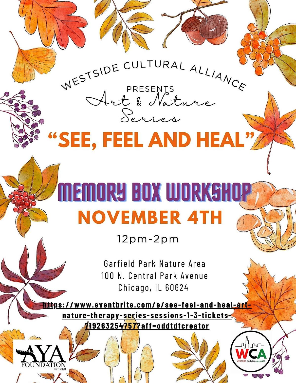 SEE, FEEL and HEAL -  Art and  Nature Therapy Series Session 2