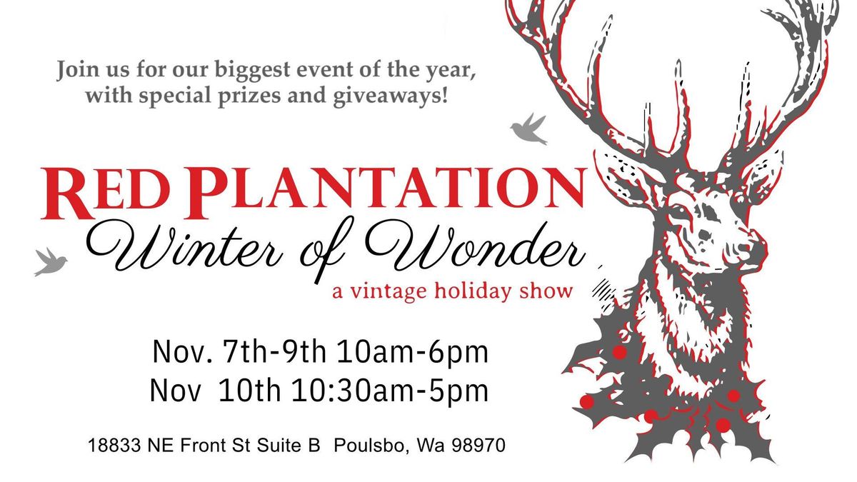 11th Annual "Winter of Wonder" A vintage inspired Holiday & Gift Show