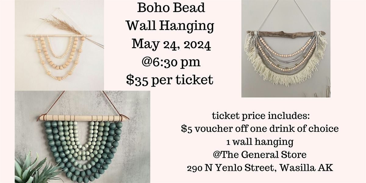 Boho Bead Wall Hanging