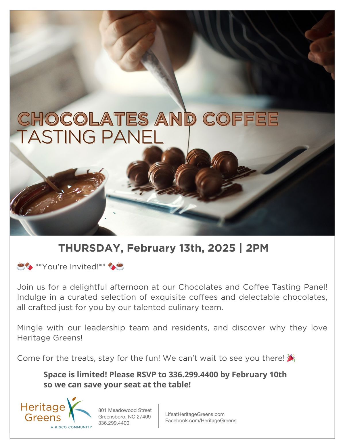 Chocolates and Coffee Tasting Panel