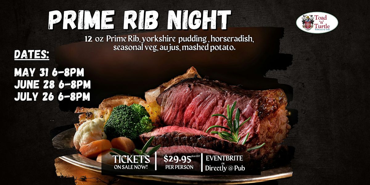 Prime Rib Night- July 26