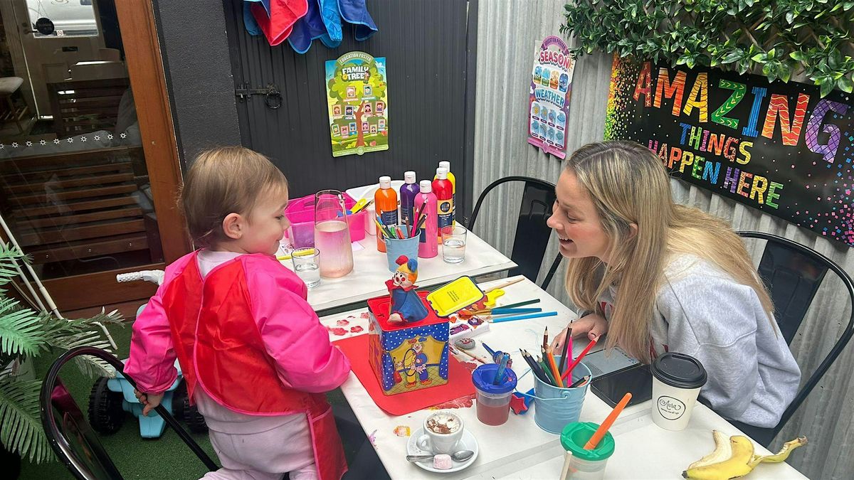 Art at Aura Cafe for Toddler and Pre-School Kids