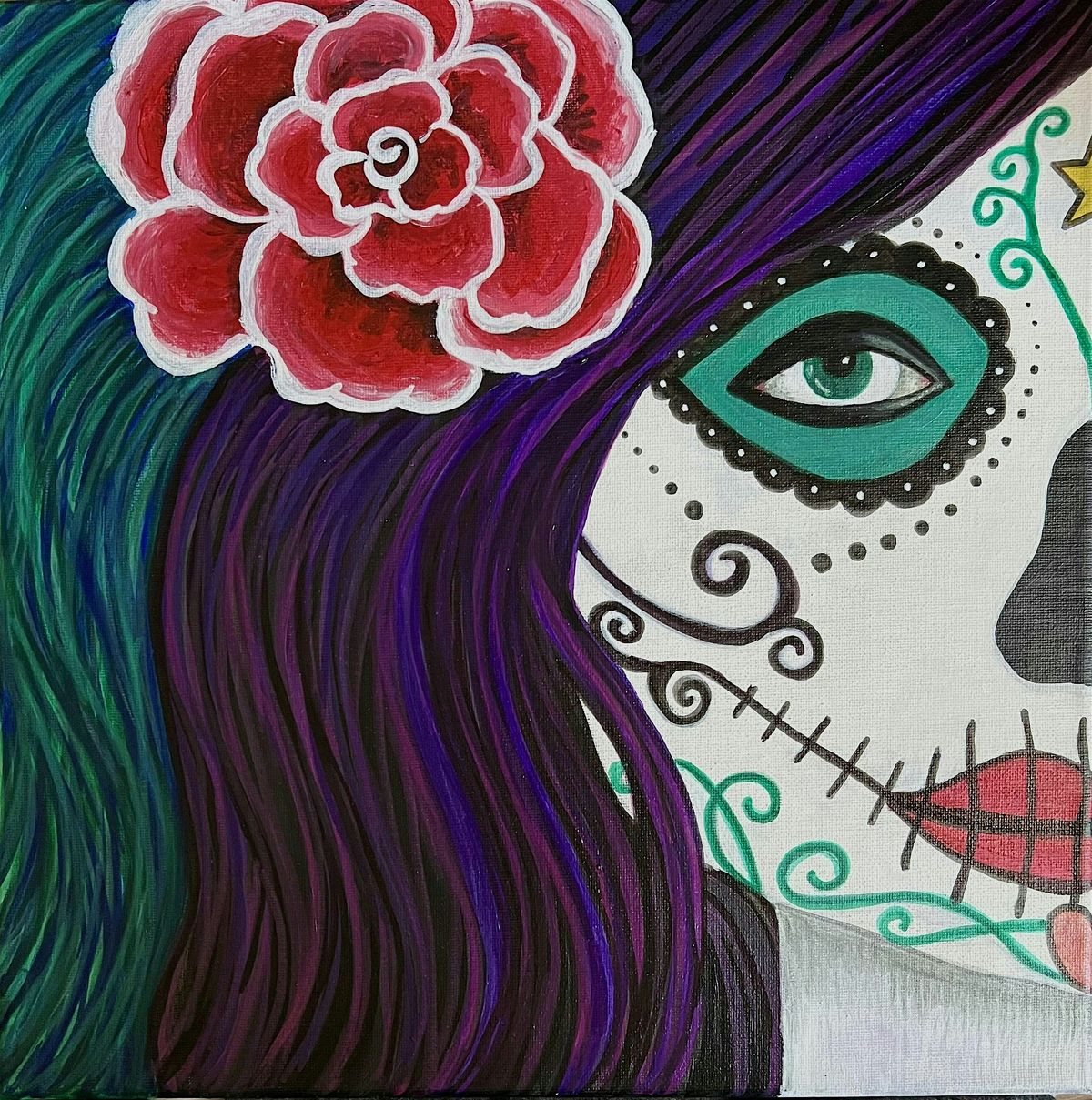 October Paint Night - Day of the Dead Face