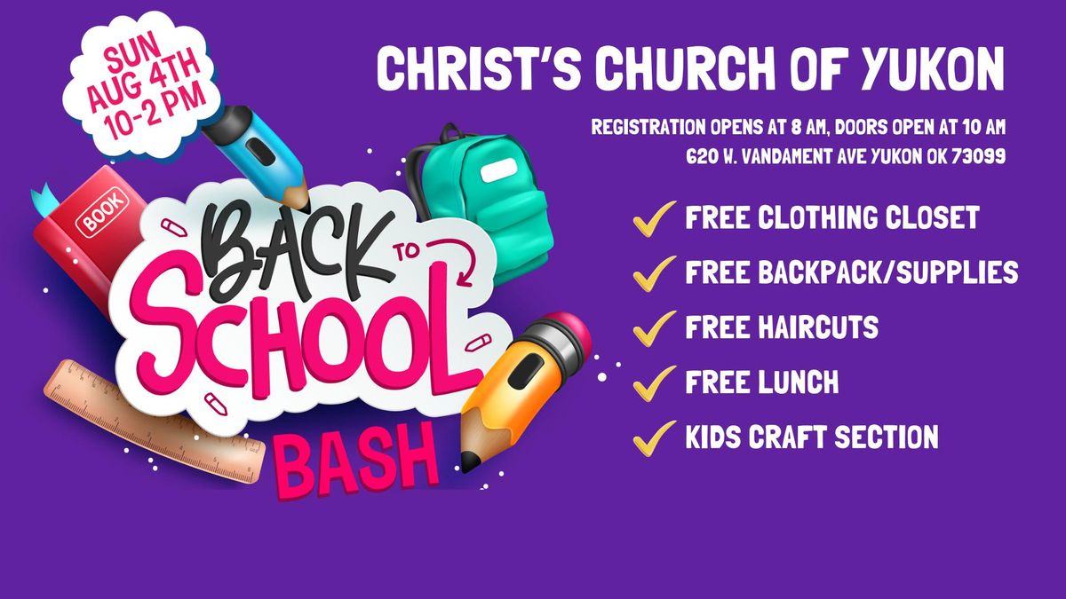 Christ's Closet Back to School Bash at CCY