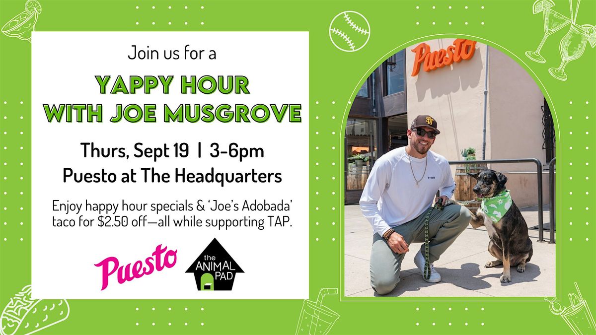 Yappy Hour with Joe Musgrove