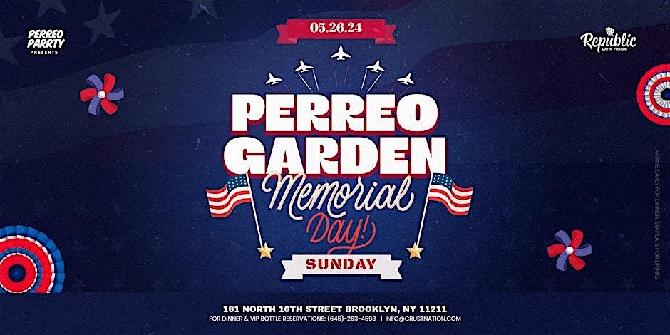 Perreo Garden: Memorial Day- Latin & Reggaet\u00f3n Party