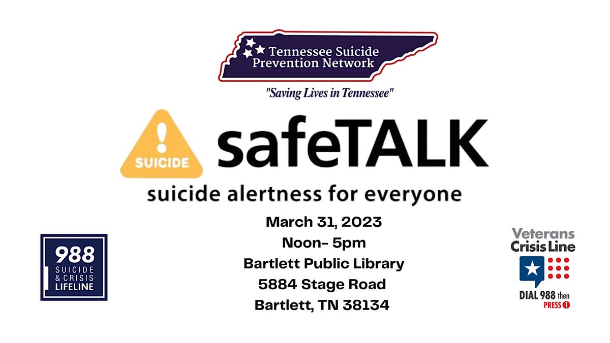 safeTalk at Bartlett Public Library