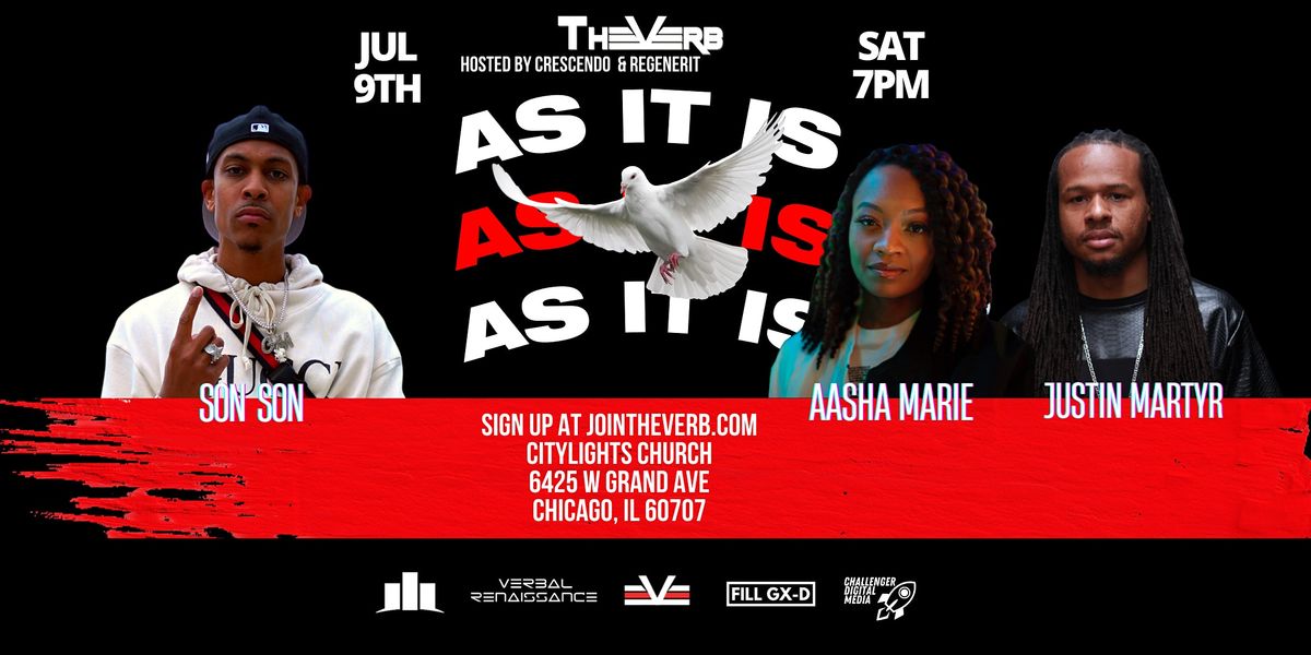 The Verb As It Is Tour feat. Son Son, Aasha Marie, & Justin Martyr
