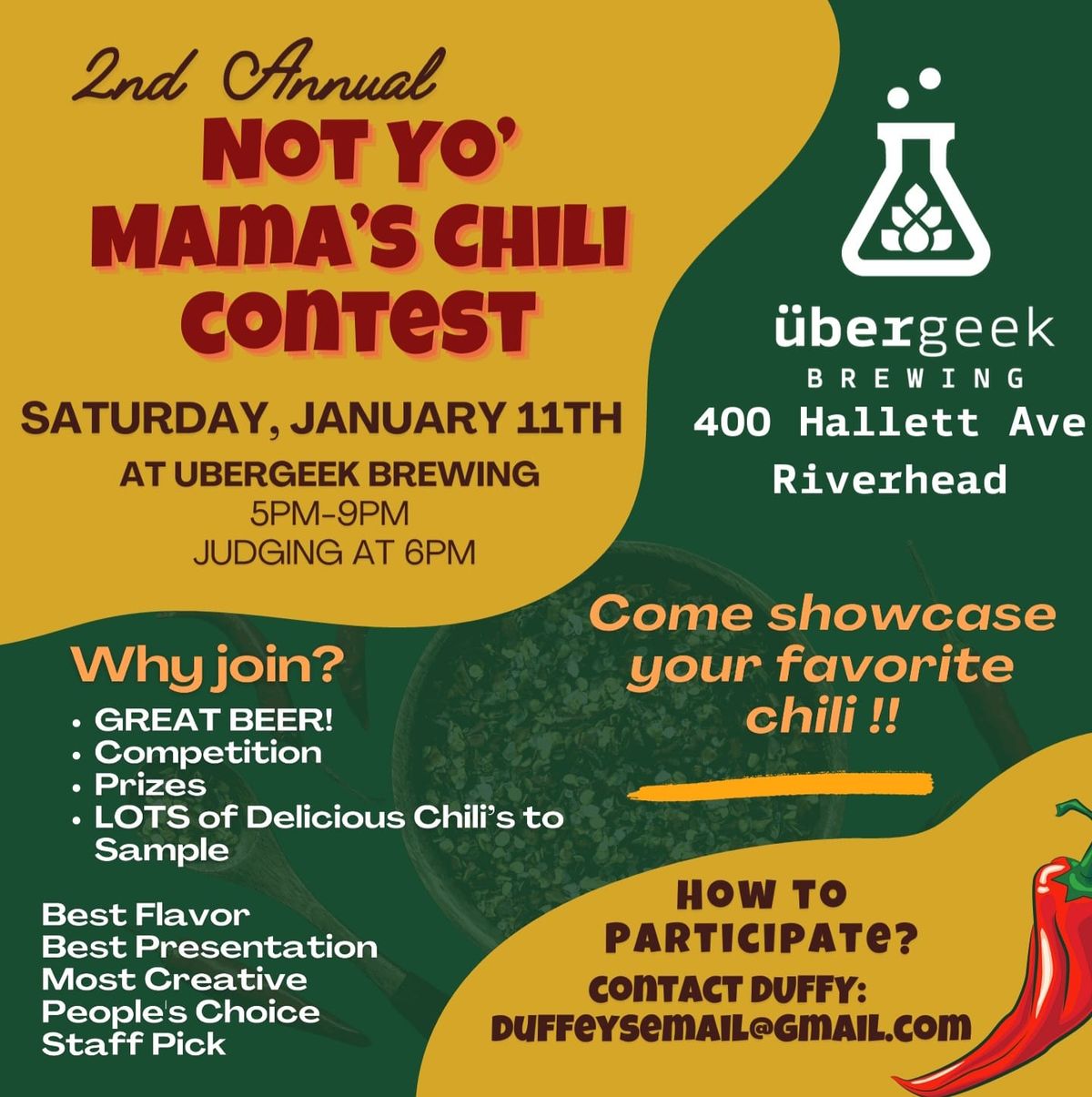 Not Yo' Mamma's Chili Contest! 