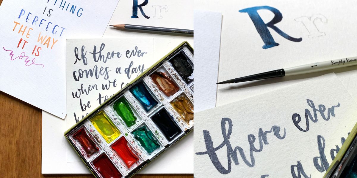 IRL Watercolor Lettering with Rachel Heiss (FREE)