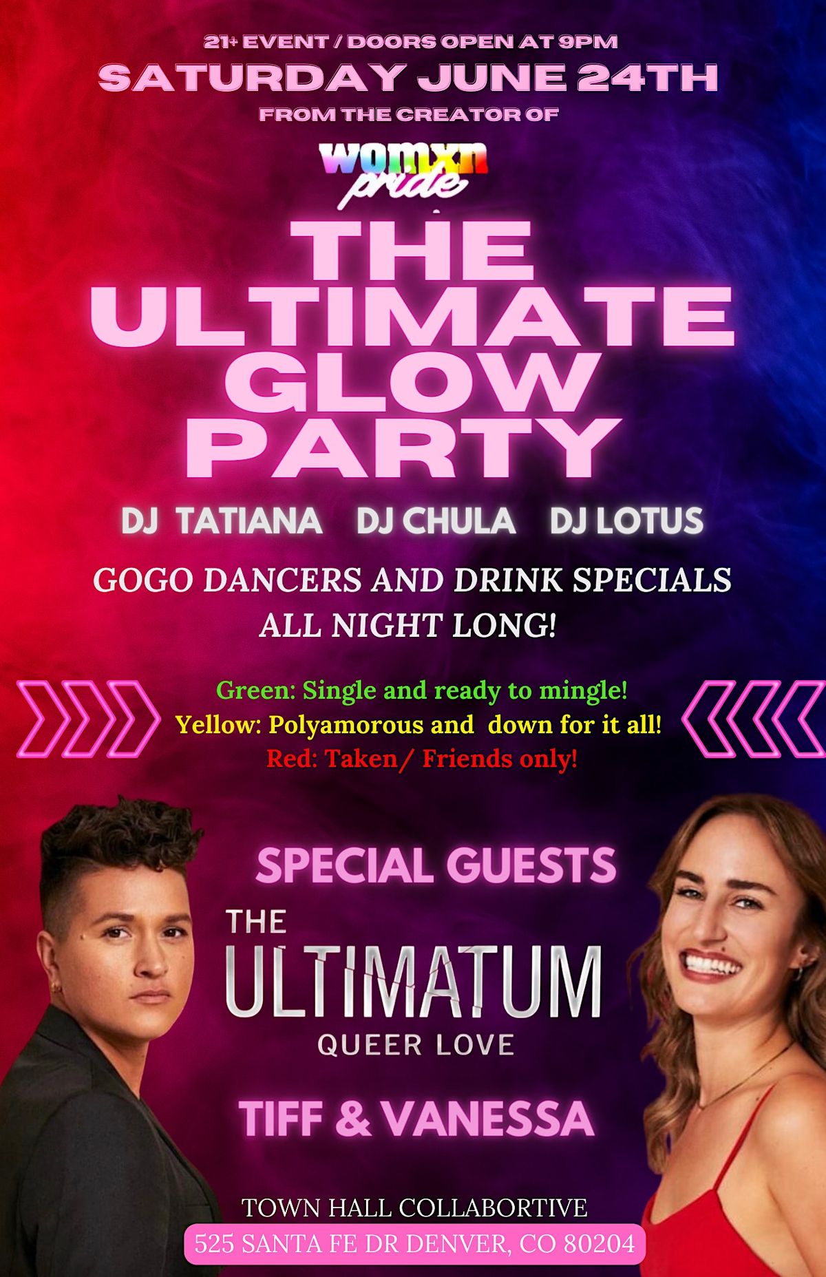 Womxns Pride Saturday with Tiff & Vanessa from The Ultimatum Queer Edition!
