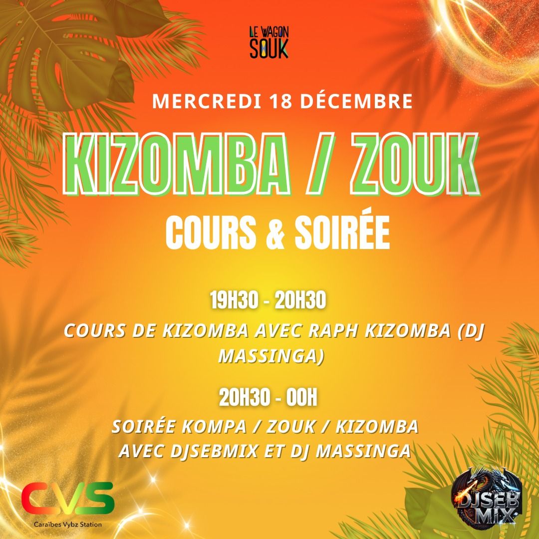 \ud83c\udfb6\ud83d\udd25 Cours de Kizomba & soir\u00e9e dansante Kompa \/ Zouk \/ Kizomba \ud83d\udd25\ud83c\udfb6