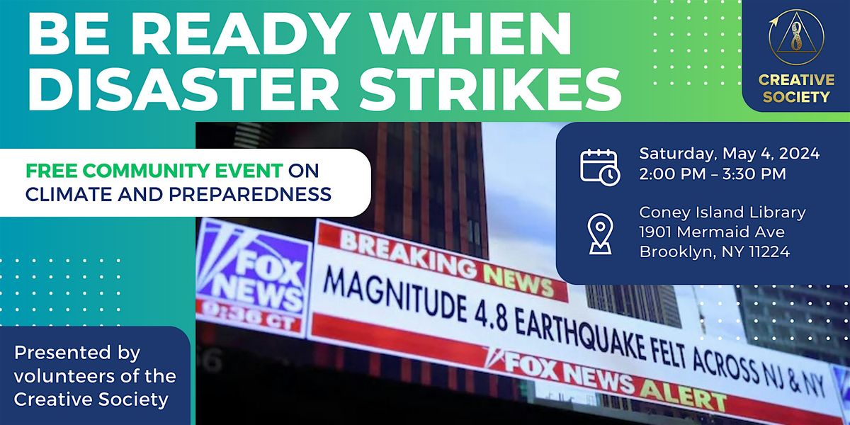 Be Ready When Disaster Strikes - Free Event on Climate and Preparedness