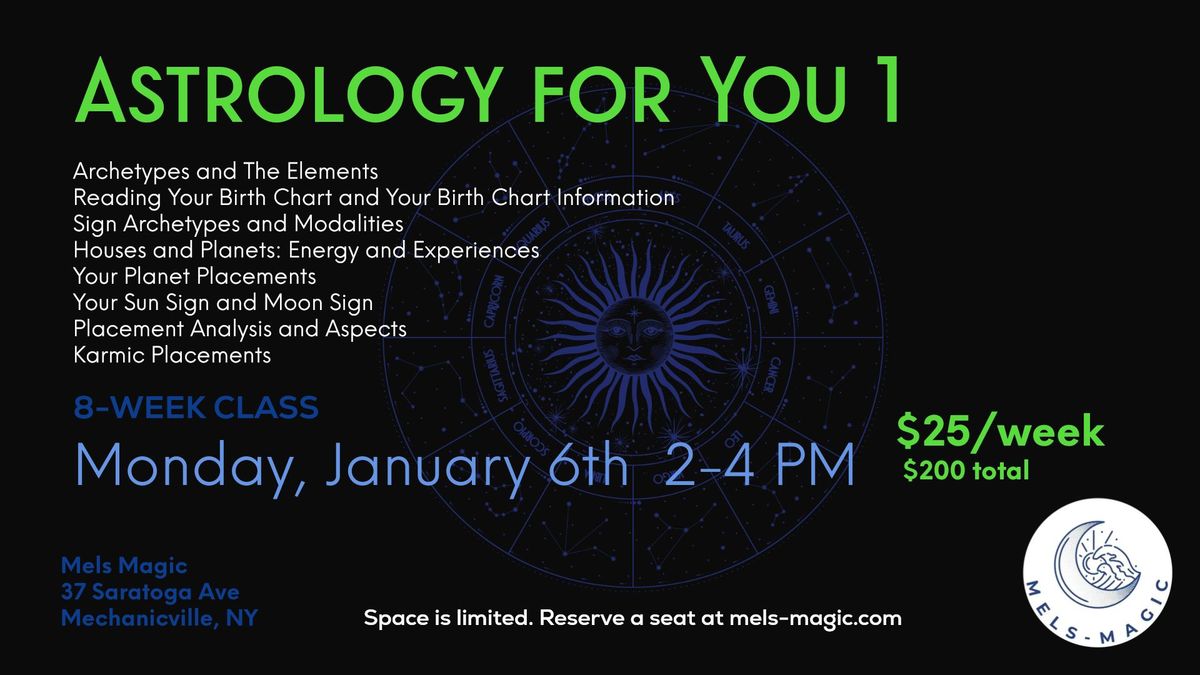 Astrology for You 1 at Mels Magic