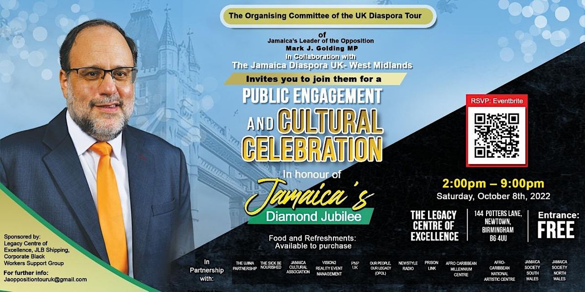Birmingham Celebrates Jamaica's Diamond Jubilee  with  Mark J. Golding, MP