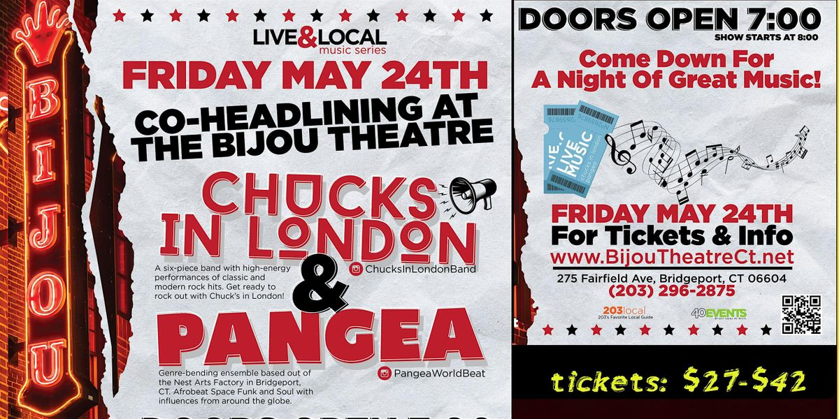 DOUBLE Show!!!  Chucks in London & PANGEA