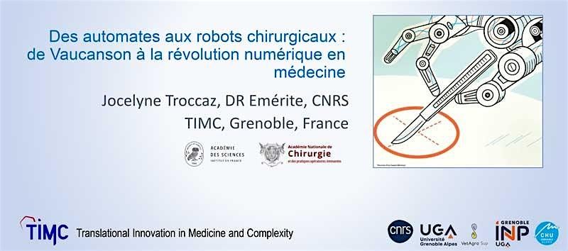 Des automates aux robots chirurgicaux