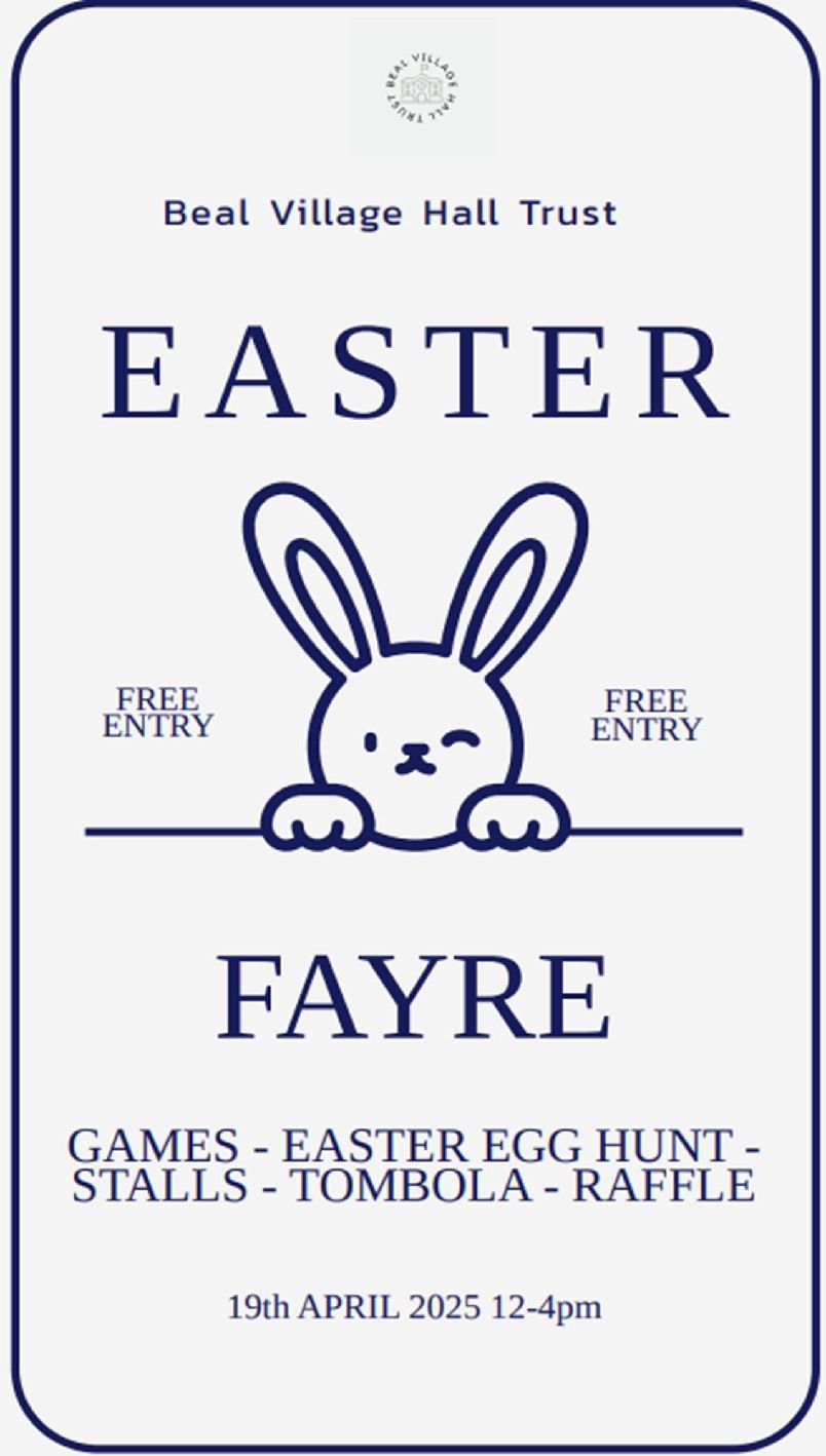 Beal Village Hall Trust Easter Fayre 