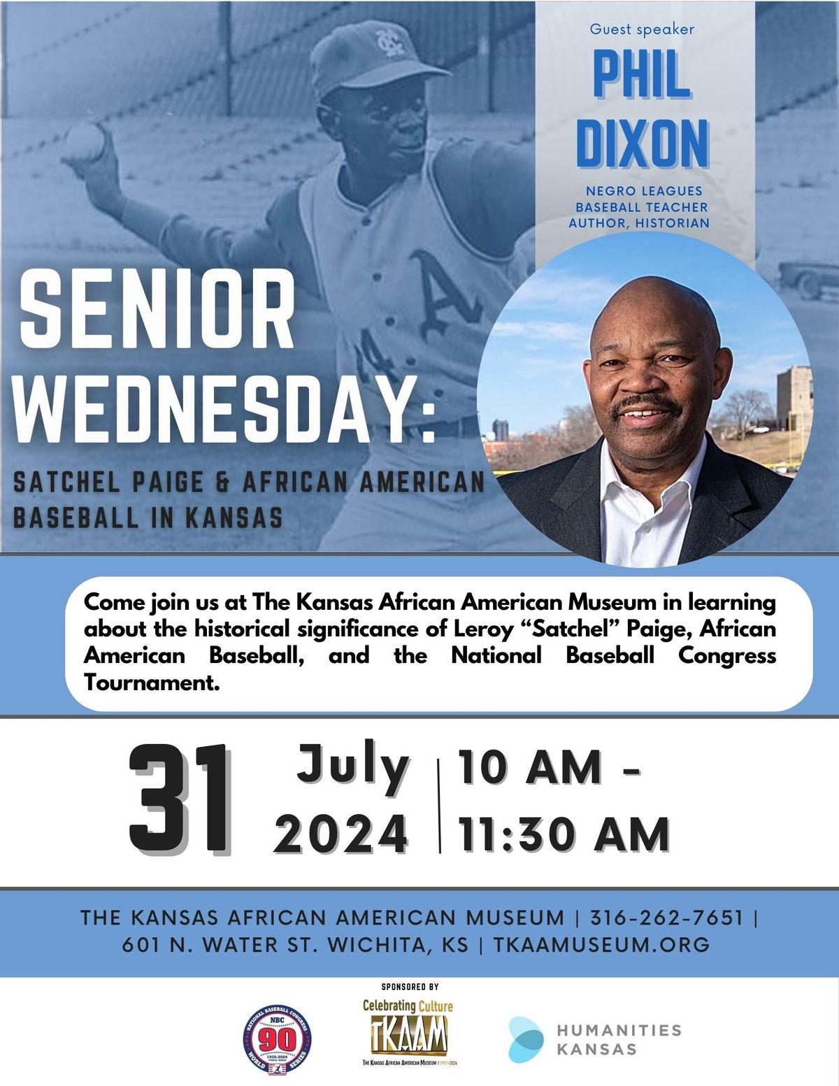 Senior Wednesday: Negro League Author Phil S. Dixon Presentation