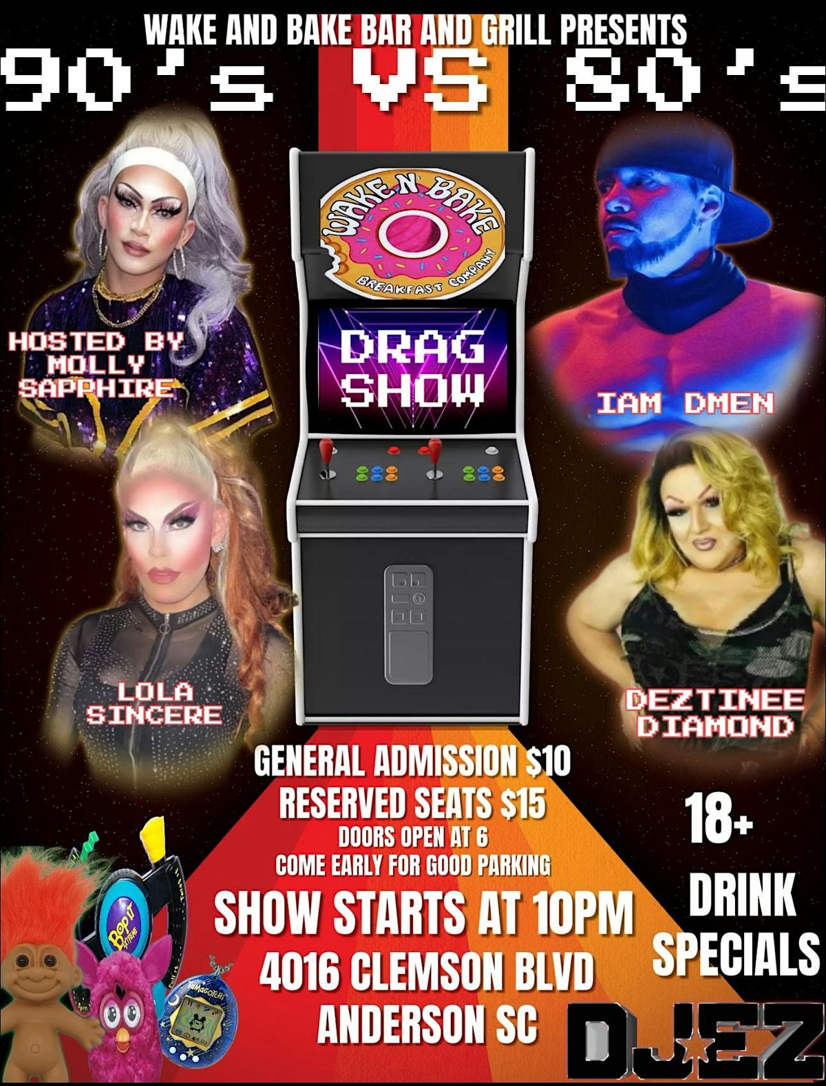 80\u2019s vs 90\u2019s Drag show