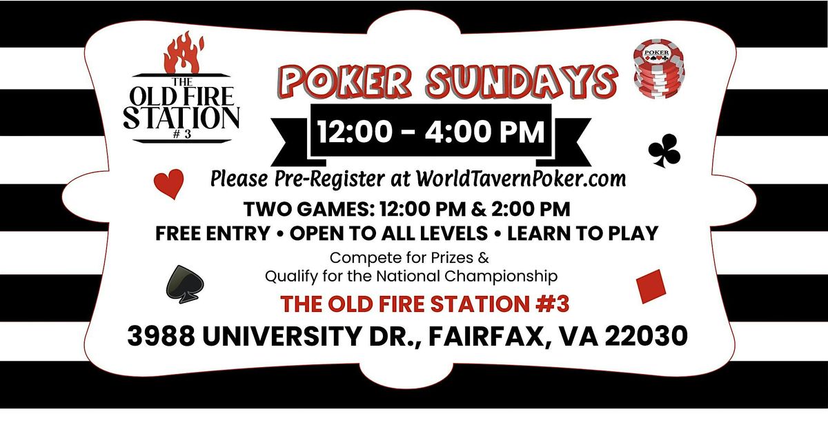 Sunday Poker at The Old Fire Station#3