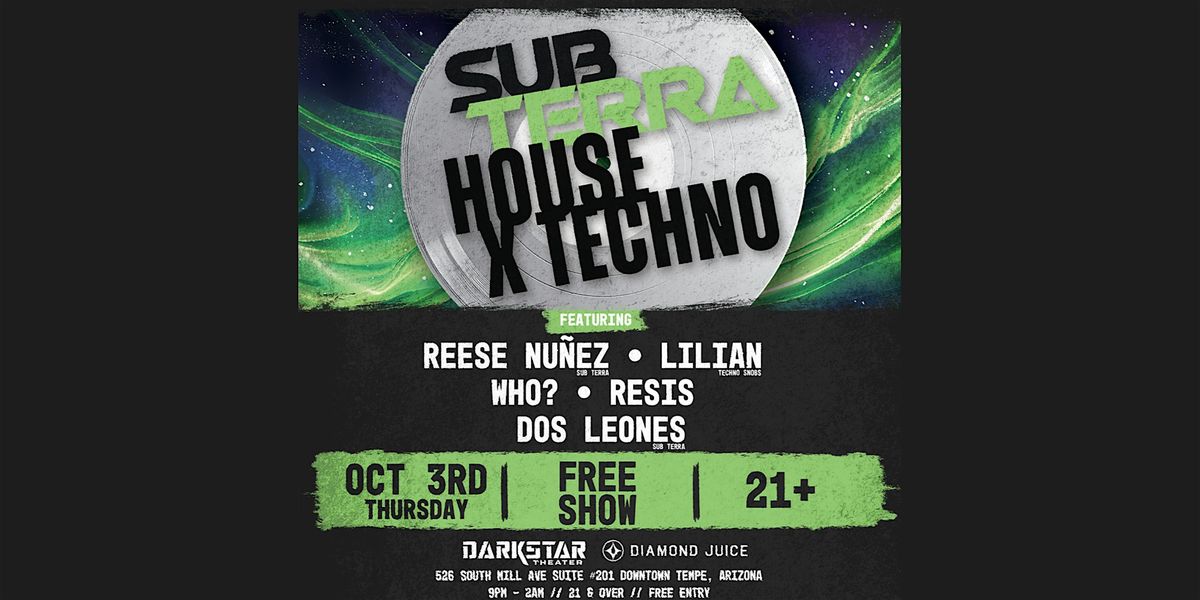 Sub Terra: House x Techno Takeover @DarkStar