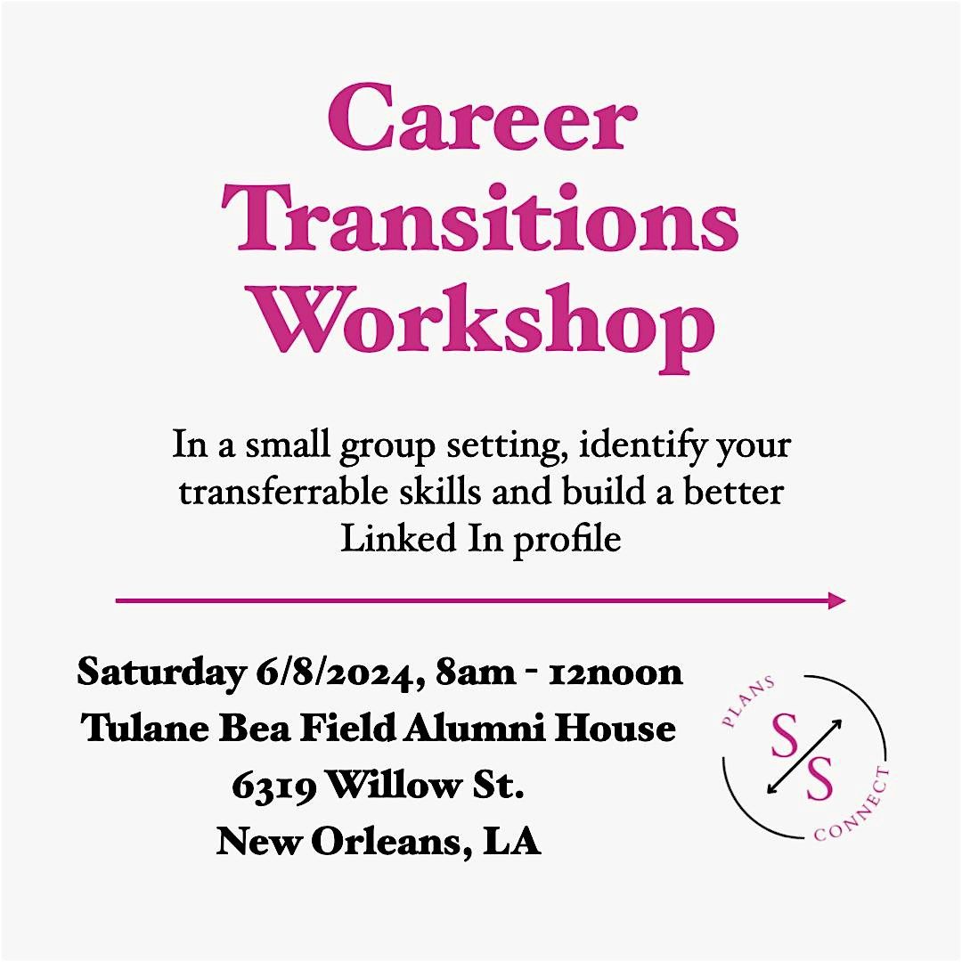 Career Transitions Workshop for Working Professionals in the Sciences