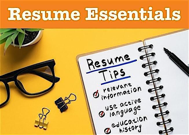 Resume Essentials (in-person\/virtual)