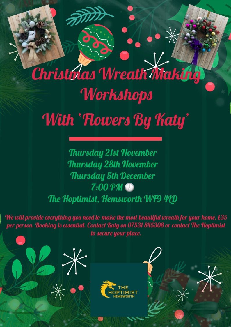 Christmas Wreath Making at The Hoptimist