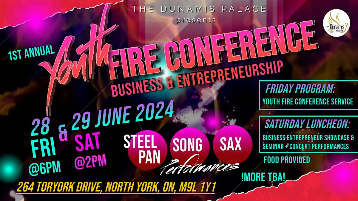 YOUTH FIRE CONFERENCE - Business & Entrepreneurship