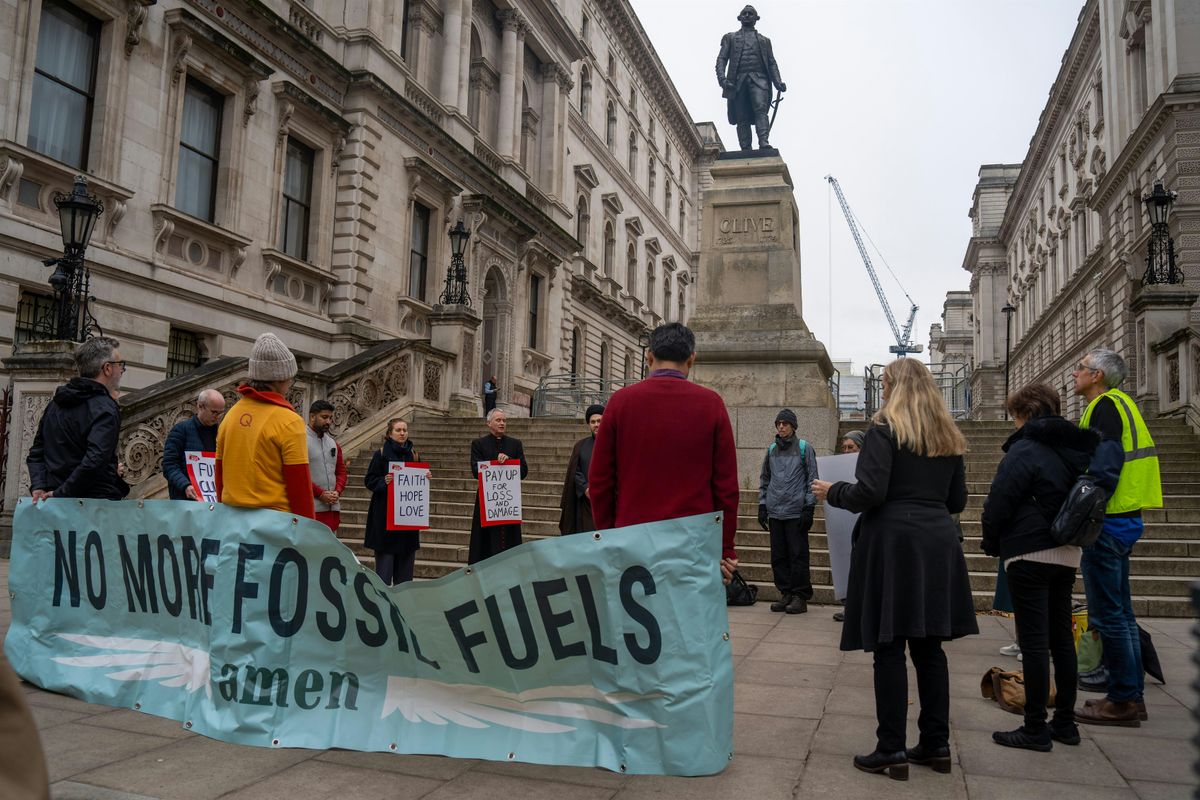 Make Polluters Pay Vigil and Letter Hand-in