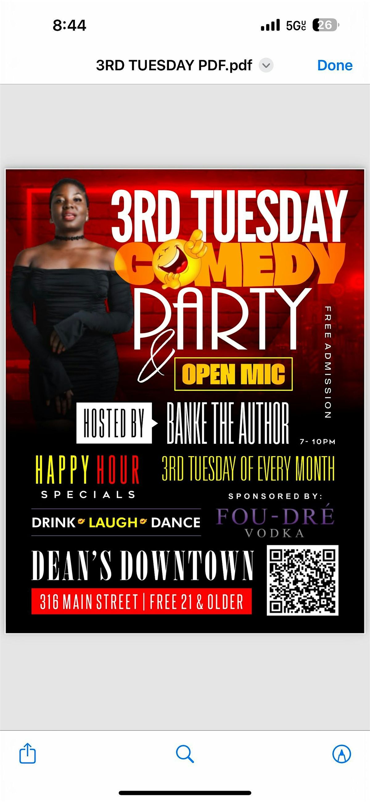 3rd Tuesdays Comedy Party & Open Mic